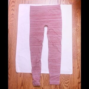 Women's leggings red and white stripes